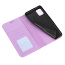 For Samsung Galaxy A71 Skin Feel Embossed Sunflower Horizontal Flip Leather Case with Holder & Card Slots & Wallet & Lanyard(Purple)