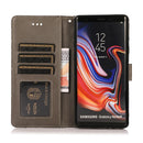For Samsung Galaxy Note9 Skin Feel Embossed Sunflower Horizontal Flip Leather Case with Holder & Card Slots & Wallet & Lanyard(Gray)