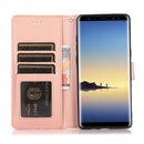 For Samsung Galaxy Note8 Skin Feel Embossed Sunflower Horizontal Flip Leather Case with Holder & Card Slots & Wallet & Lanyard(Rose Gold)