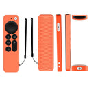 Silicone Protective Case Cover For Apple TV 4K 4th Siri Remote Controller(Orange)