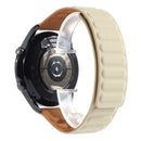 For Samsung Galaxy Watch 3 41mm Silicone Magnetic Watch Band(Khaki)