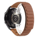 For Samsung Galaxy Watch 3 41mm Silicone Magnetic Watch Band(Brown)