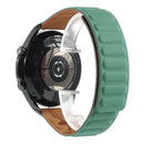 For Samsung Galaxy Watch 3 41mm Silicone Magnetic Watch Band(Pine Needle Green)