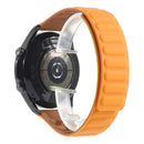 For Samsung Galaxy Watch 3 45mm Silicone Magnetic Watch Band(Orange Yellow)