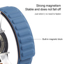 For Samsung Galaxy Watch 3 45mm Silicone Magnetic Watch Band(Midnight Blue)