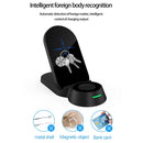 H22 3 In 1 Multi-function Foldable Smart Wireless Charger for Smart Phones & iWatches & AirPods(White)