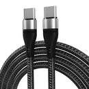 PD 60W USB-C / Type-C to USB-C / Type-C Fast Charging Nylon Braided Data Cable, Cable Length:1m(Silver)