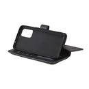 For OPPO Reno5 5G Multifunctional Magnetic Copper Buckle Horizontal Flip Solid Color Leather Case with 10 Card Slots & Wallet & Holder & Photo Frame(Black)