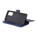 For OPPO Reno5 5G Multifunctional Magnetic Copper Buckle Horizontal Flip Solid Color Leather Case with 10 Card Slots & Wallet & Holder & Photo Frame(Dark Blue)