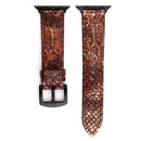 Snakeskin Leather Replacement Watch Band For Apple Watch Series 7 41mm / 6 & SE & 5 & 4 40mm / 3 & 2 & 1 38mm(Brown)
