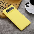 For Google Pixel 6 Pure Color Liquid Silicone Shockproof Full Coverage Case(Yellow)