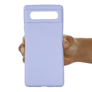 For Google Pixel 6 Pure Color Liquid Silicone Shockproof Full Coverage Case(Purple)