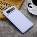 For Google Pixel 6 Pure Color Liquid Silicone Shockproof Full Coverage Case(Purple)