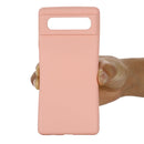 For Google Pixel 6 Pure Color Liquid Silicone Shockproof Full Coverage Case(Pink)