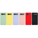 For Google Pixel 6 Pure Color Liquid Silicone Shockproof Full Coverage Case(Purple)