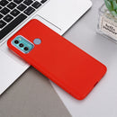 For Motorola Moto G60 Solid Color Liquid Silicone Dropproof Full Coverage Protective Case(Red)