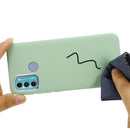 For Motorola Moto G60 Solid Color Liquid Silicone Dropproof Full Coverage Protective Case(Green)