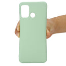 For Motorola Moto G60 Solid Color Liquid Silicone Dropproof Full Coverage Protective Case(Green)