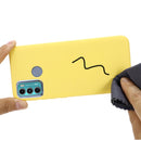 For Motorola Moto G60 Solid Color Liquid Silicone Dropproof Full Coverage Protective Case(Yellow)