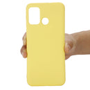 For Motorola Moto G60 Solid Color Liquid Silicone Dropproof Full Coverage Protective Case(Yellow)