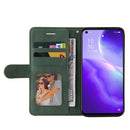 For OPPO Reno5 5G / Find X3 Lite Dual-color Splicing Horizontal Flip PU Leather Case with Holder & Card Slots & Wallet(Green)