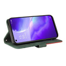 For OPPO Reno5 5G / Find X3 Lite Dual-color Splicing Horizontal Flip PU Leather Case with Holder & Card Slots & Wallet(Green)