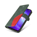 For OPPO Reno5 5G / Find X3 Lite Dual-color Splicing Horizontal Flip PU Leather Case with Holder & Card Slots & Wallet(Green)