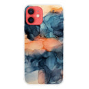 Abstract Marble Pattern TPU Protective Case For iPhone 13 mini(Abstract Blue)