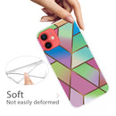 Abstract Marble Pattern TPU Protective Case For iPhone 13 mini(Rhombus Gradient)