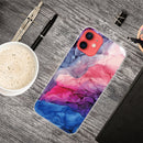 Abstract Marble Pattern TPU Protective Case For iPhone 13(Abstract Red)