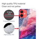 Abstract Marble Pattern TPU Protective Case For iPhone 13(Abstract Red)