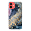Abstract Marble Pattern TPU Protective Case For iPhone 13(Abstract Gold)