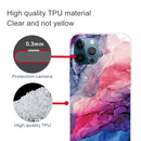 Abstract Marble Pattern TPU Protective Case For iPhone 13 Pro(Abstract Red)