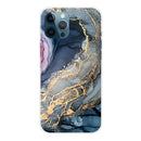 Abstract Marble Pattern TPU Protective Case For iPhone 13 Pro(Abstract Gold)