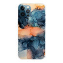 Abstract Marble Pattern TPU Protective Case For iPhone 13 Pro(Abstract Blue)