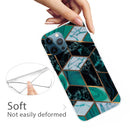 Abstract Marble Pattern TPU Protective Case For iPhone 13 Pro(Rhombus Dark Green)