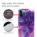 Abstract Marble Pattern TPU Protective Case For iPhone 13 Pro Max(Abstract Purple)