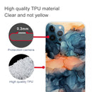 Abstract Marble Pattern TPU Protective Case For iPhone 13 Pro Max(Abstract Blue)
