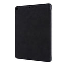 For iPad 10.2 2021 / 2020 / 2019 / iPad 10.2 2020 Silk Texture Horizontal Deformation Flip Leather Case with Holder & Pen Slot(Black)