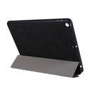 For iPad 10.2 2021 / 2020 / 2019 / iPad 10.2 2020 Silk Texture Horizontal Deformation Flip Leather Case with Holder & Pen Slot(Black)