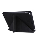 For iPad 10.2 2021 / 2020 / 2019 / iPad 10.2 2020 Silk Texture Horizontal Deformation Flip Leather Case with Holder & Pen Slot(Black)