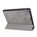 For iPad 10.2 2021 / 2020 / 2019 / iPad 10.2 2020 Silk Texture Horizontal Deformation Flip Leather Case with Holder & Pen Slot(Grey)
