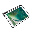 For iPad 10.2 2021 / 2020 / 2019 / iPad 10.2 2020 Silk Texture Horizontal Deformation Flip Leather Case with Holder & Pen Slot(Grey)