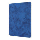 For iPad 10.2 2021 / 2020 / 2019 / iPad 10.2 2020 Silk Texture Horizontal Deformation Flip Leather Case with Holder & Pen Slot(Blue)