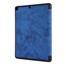 For iPad 10.2 2021 / 2020 / 2019 / iPad 10.2 2020 Silk Texture Horizontal Deformation Flip Leather Case with Holder & Pen Slot(Blue)