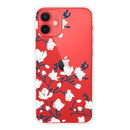 Painted Pattern High Transparent TPU Protective Case For iPhone 13 mini(Magnolia)