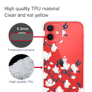 Painted Pattern High Transparent TPU Protective Case For iPhone 13 mini(Magnolia)