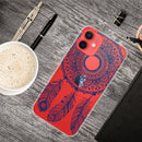 Painted Pattern High Transparent TPU Protective Case For iPhone 13 mini(Mandala)
