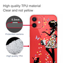 Painted Pattern High Transparent TPU Protective Case For iPhone 13 mini(Girl)