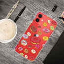 Painted Pattern High Transparent TPU Protective Case For iPhone 13 mini(Donuts)